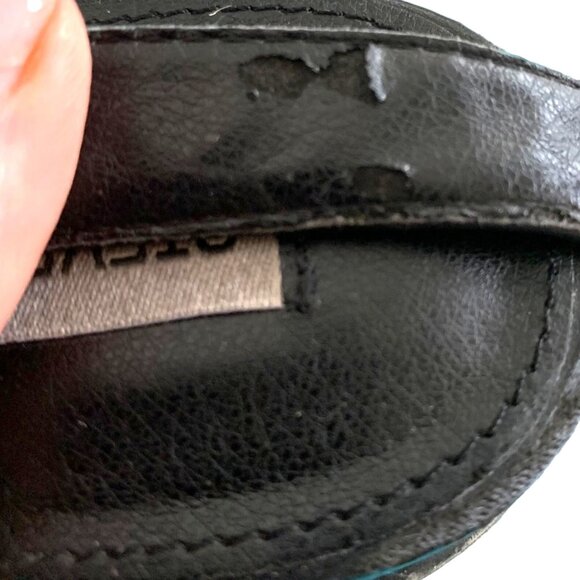 Steve Madden Black Platform Sandals Striped Sole Size 9.5 Straps Adjustable - Picture 9 of 11